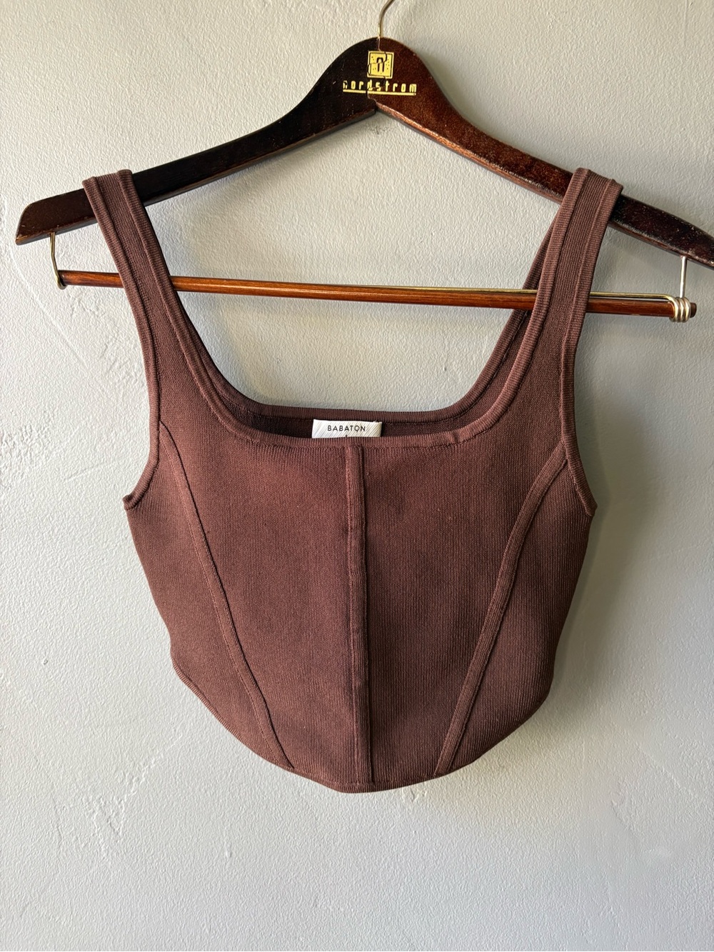 Babaton Sculpt Knit Bustier Tank ~ Size S